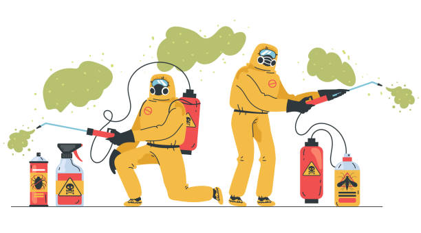 animated picture designed by disinfectant service in Kathmandu showing how we work.